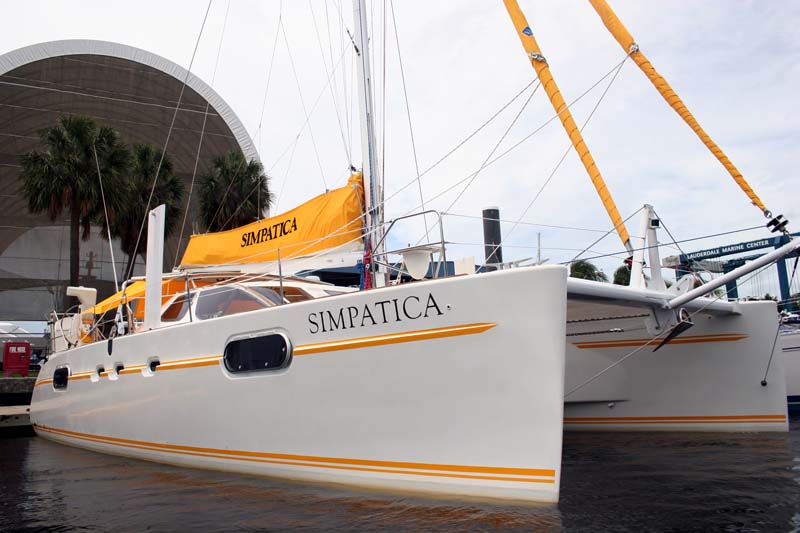The catamaran Simpatica